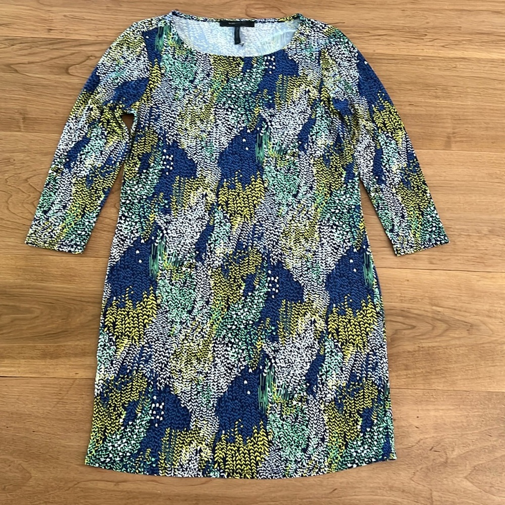 BCBG MAXAZRIA Multicolor Patterned Women's Dress